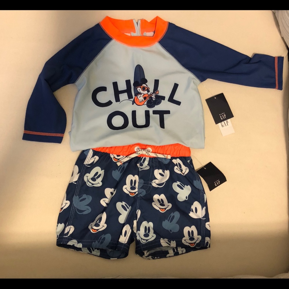 NWT Mickey baby boy swimsuit